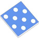 Polka Dots - White on Cornflower Blue Small Memo Pads