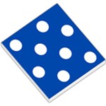 Polka Dots - White on Cobalt Blue Small Memo Pads