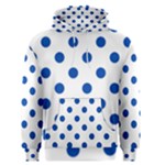 Polka Dots - Cobalt Blue on White Men s Pullover Hoodie