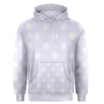 Polka Dots - White on Pastel Violet Men s Pullover Hoodie