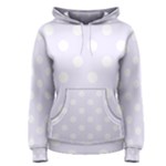 Polka Dots - White on Pastel Violet Women s Pullover Hoodie