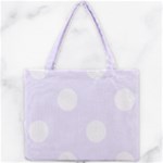 Polka Dots - White on Pastel Violet Mini Tote Bag