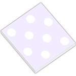 Polka Dots - White on Pastel Violet Small Memo Pads
