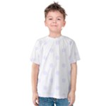 Polka Dots - Pastel Violet on White Kid s Cotton Tee