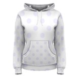 Polka Dots - Pastel Violet on White Women s Pullover Hoodie