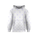 Polka Dots - Pastel Violet on White Kid s Pullover Hoodie
