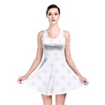Polka Dots - Pastel Violet on White Reversible Skater Dress