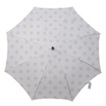 Polka Dots - Pastel Violet on White Hook Handle Umbrella (Small)