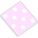 Polka Dots - White on Pale Thistle Violet Small Memo Pads