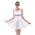 Polka Dots - Pale Thistle Violet on White Skater Dress
