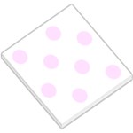 Polka Dots - Pale Thistle Violet on White Small Memo Pads