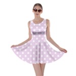 Polka Dots - White on Thistle Violet Skater Dress