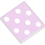 Polka Dots - White on Thistle Violet Small Memo Pads
