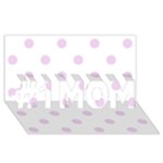 Polka Dots - Thistle Violet on White #1 MOM 3D Greeting Cards (8x4)