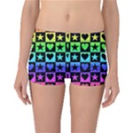 Rainbow Stars and Hearts Boyleg Bikini Bottoms