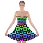 Rainbow Stars and Hearts Strapless Dresses