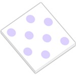 Polka Dots - Pale Lavender Violet on White Small Memo Pads