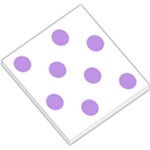 Polka Dots - Bright Lavender Violet on White Small Memo Pads