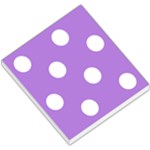 Polka Dots - White on Lavender Violet Small Memo Pads
