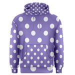 Polka Dots - White on Ube Violet Men s Pullover Hoodie