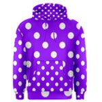 Polka Dots - White on Violet Men s Pullover Hoodie