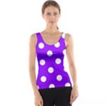Polka Dots - White on Violet Tank Top