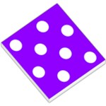 Polka Dots - White on Violet Small Memo Pads