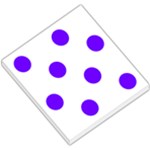 Polka Dots - Indigo Violet on White Small Memo Pads