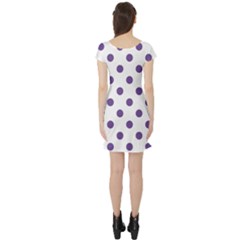 Short Sleeve Skater Dress Back