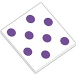 Polka Dots - Dark Lavender Violet on White Small Memo Pads