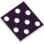 Polka Dots - White on Dark Purple Small Memo Pads