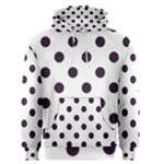 Polka Dots - Dark Purple on White Men s Pullover Hoodie