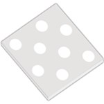Polka Dots - White on Platinum Gray Small Memo Pads