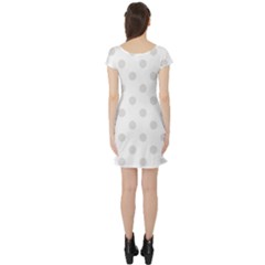 Short Sleeve Skater Dress Back