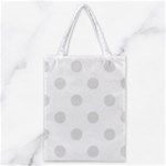 Polka Dots - Platinum Gray on White Classic Tote Bag