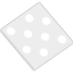 Polka Dots - White on Pale Gray Small Memo Pads