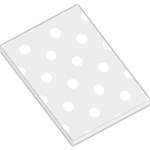 Polka Dots - White on Pale Gray Large Memo Pads