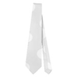 Polka Dots - White on Pale Gray Necktie (Two Side)