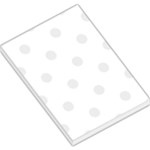 Polka Dots - Pale Gray on White Large Memo Pads