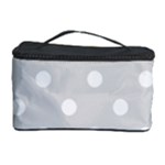 Polka Dots - White on Gainsboro Gray Cosmetic Storage Case