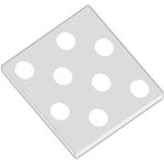 Polka Dots - White on Gainsboro Gray Small Memo Pads