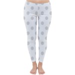 Polka Dots - Gainsboro Gray on White Winter Leggings