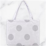 Polka Dots - Gainsboro Gray on White Mini Tote Bag