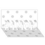 Polka Dots - Gainsboro Gray on White #1 MOM 3D Greeting Cards (8x4)