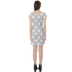 Short Sleeve Skater Dress Back