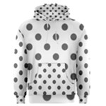 Polka Dots - Dark Gray on White Men s Pullover Hoodie