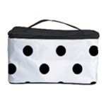 Polka Dots - Black on White Cosmetic Storage Case