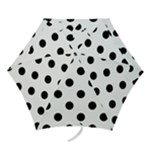 Polka Dots - Black on White Mini Umbrella