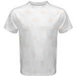Polka Dots - Seashell on White Men s Cotton Tee