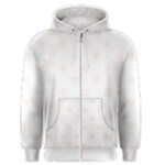 Polka Dots - Seashell on White Men s Zipper Hoodie